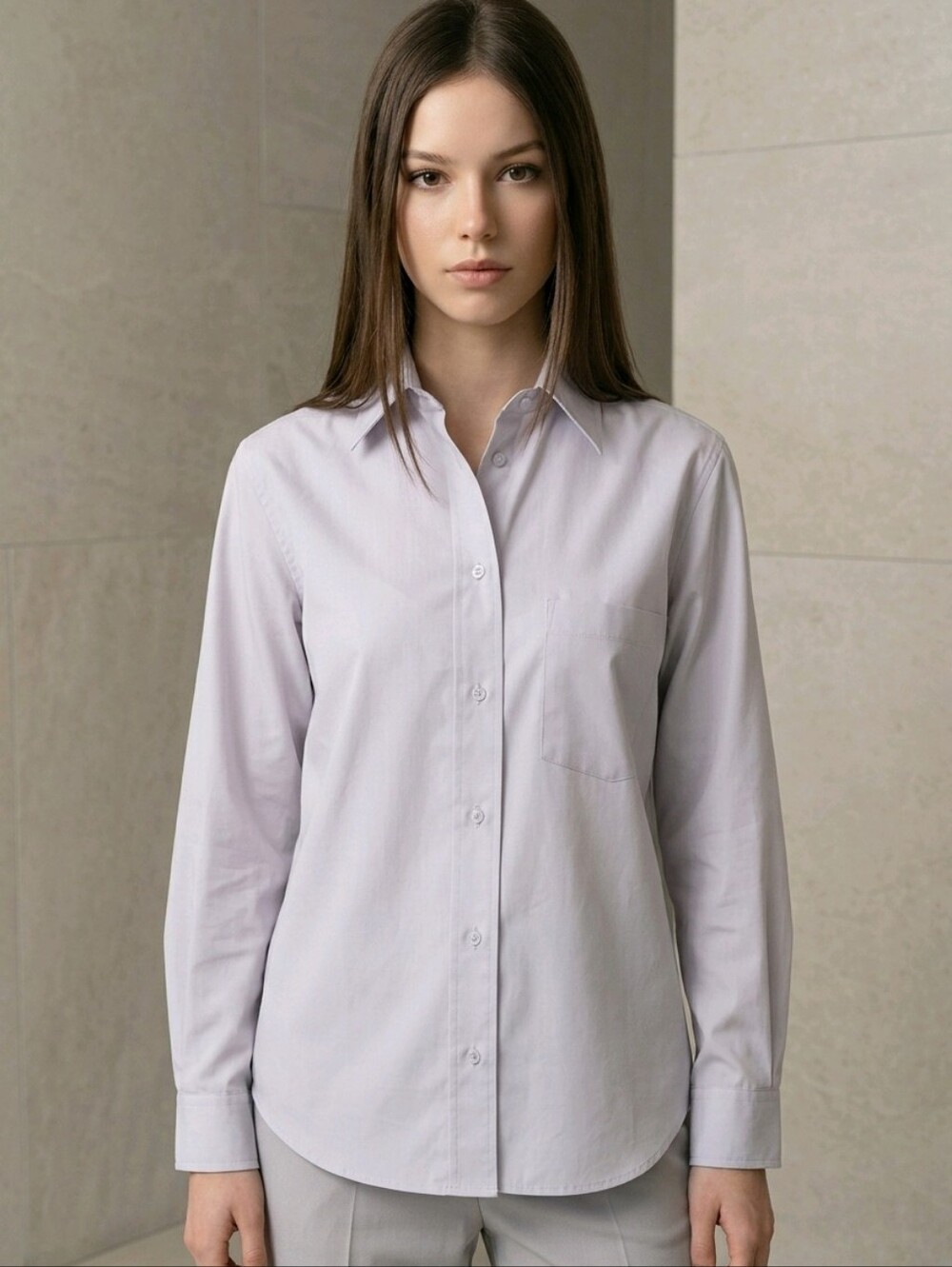 Lavendar button down